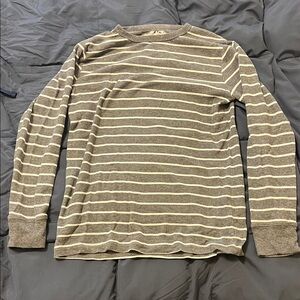 Striped Grey and White Kid’s Shirt